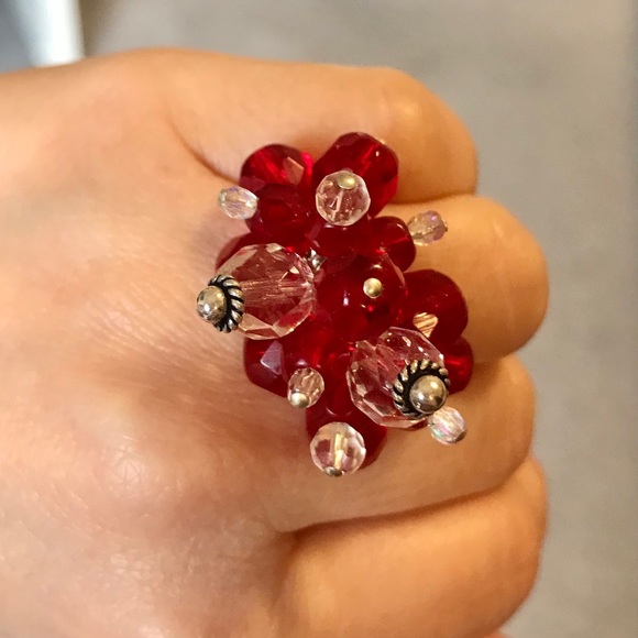 NEW Sterling Silver Crystal Ring - Picture 4 of 8